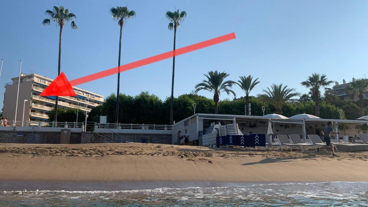 Vue Mer Exceptionnelle Sur Plage Du Midi En 1Re Ligne- 2 Chambres 칸느 외부 사진